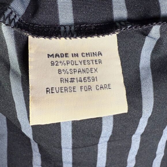 Drake Performance Stretch Polo, Black and Gray Striped, Sz XL, Golf Shirt 2/$25 - Picture 8 of 11